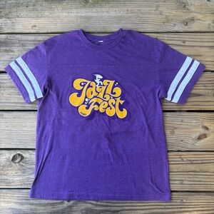 New Orleans Jazz Fest 2022 Purple Ringer T-Shirt